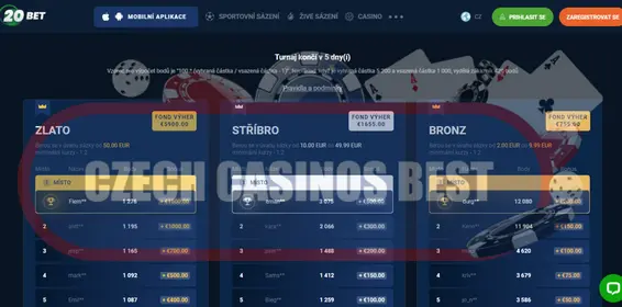 20bet casino online turnaje