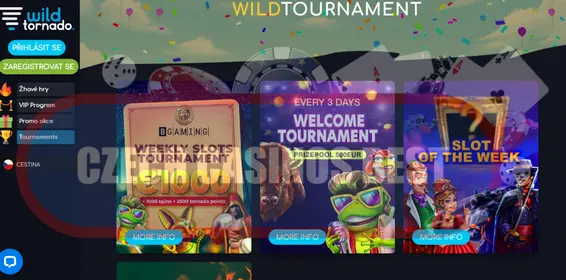 wild tornado casino online turnaje