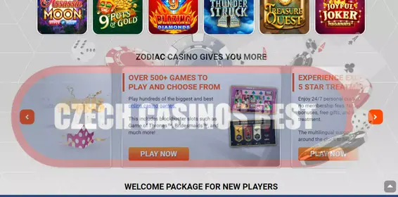 Zodiac casino online turnaje