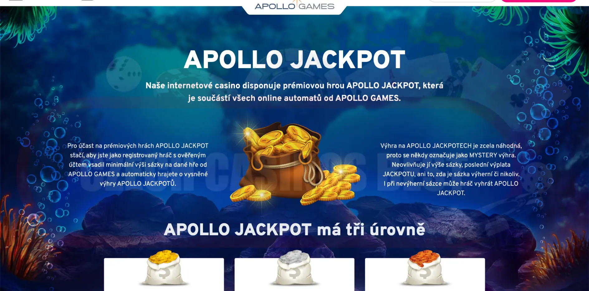 Turnaje v kasinu Apollo Games