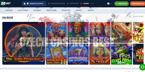 20bet casino hry