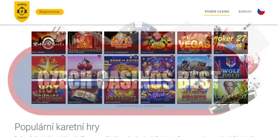power online kasino hry