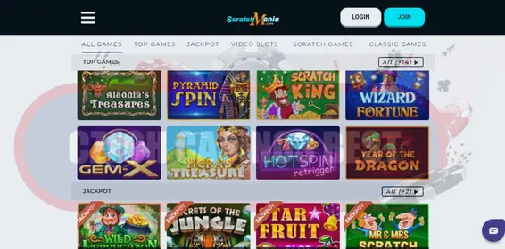 scratchmania kasino hry