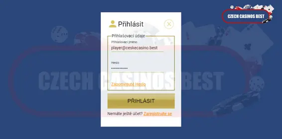přihlášení do kartac kasina