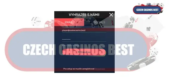 Ekran logowania i rejestracji w kasynie Slottyway na urządzeniu mobilnym