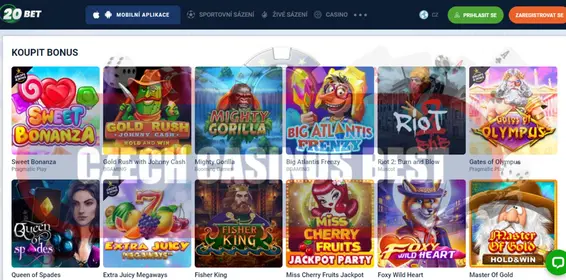 20bet kasino bonusy