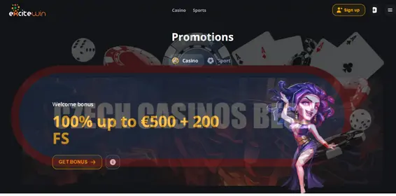 Excitewin casino bonusy