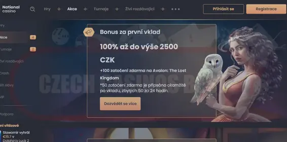 national casino bonusy