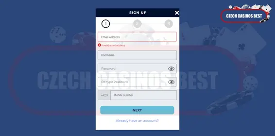 proces přihlášení do kasina scratchmania