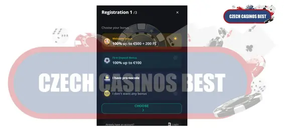 proces přihlášení do Excitewin kasina