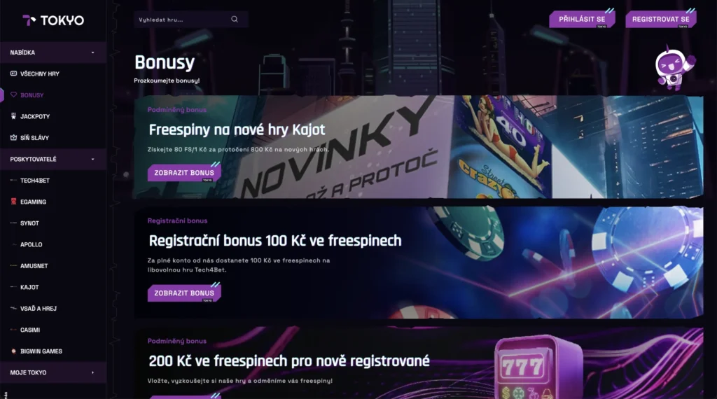 Tokyo casino bonus