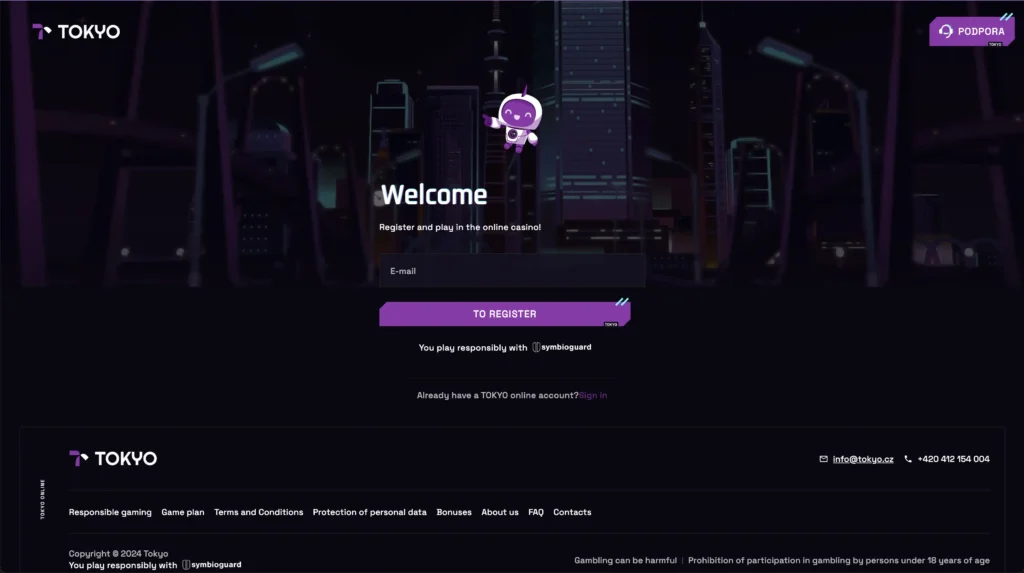 Tokyo casino registrace